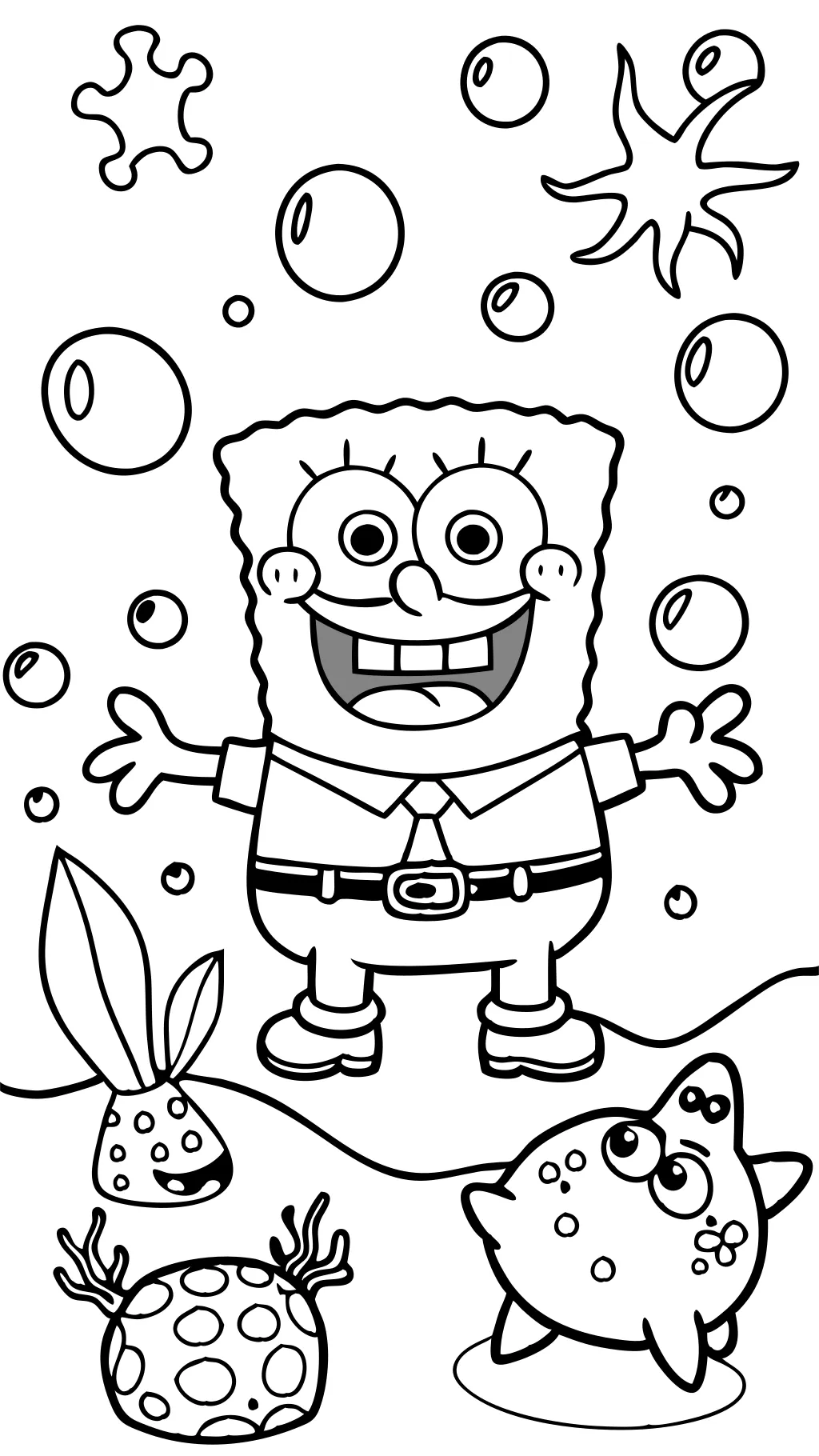 free coloring pages spongebob squarepants